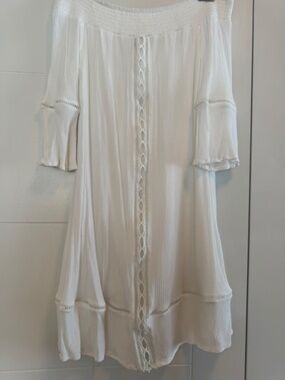OFF-SHOULDER DRESS - WHITE - Size M